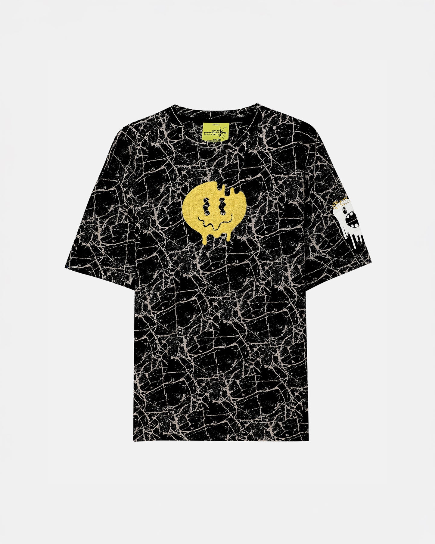 Grumpy Face Tee - Black