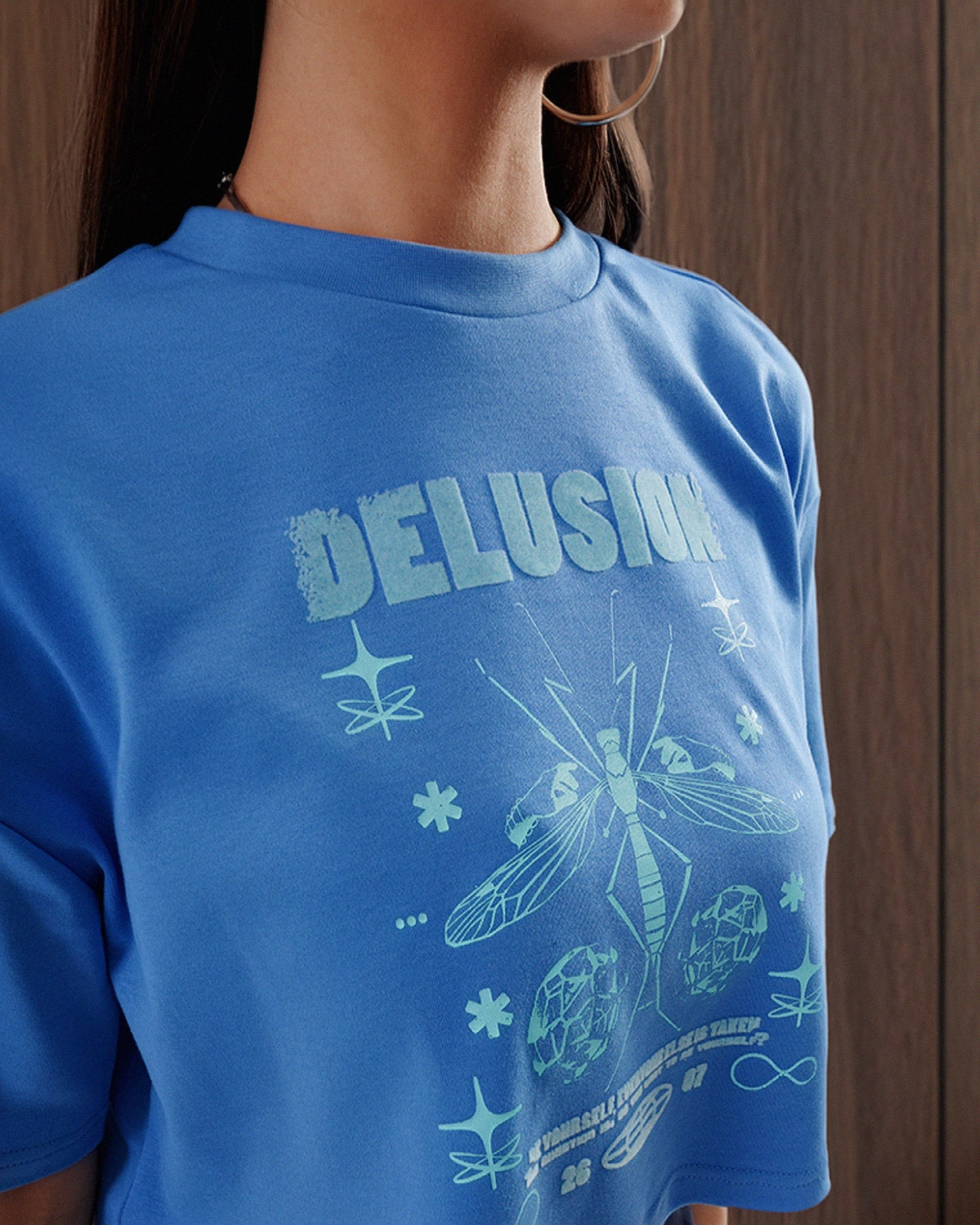 Delusion Crop Blue