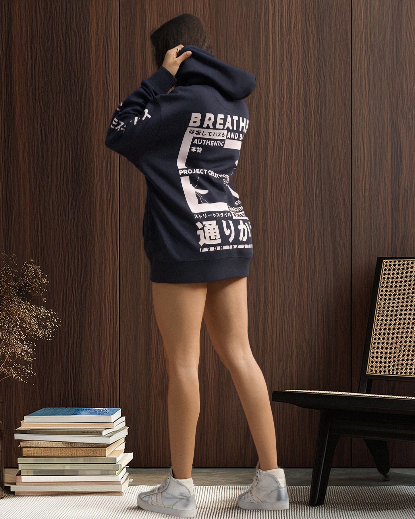 Breathe & Buzz Hoodie - Navy