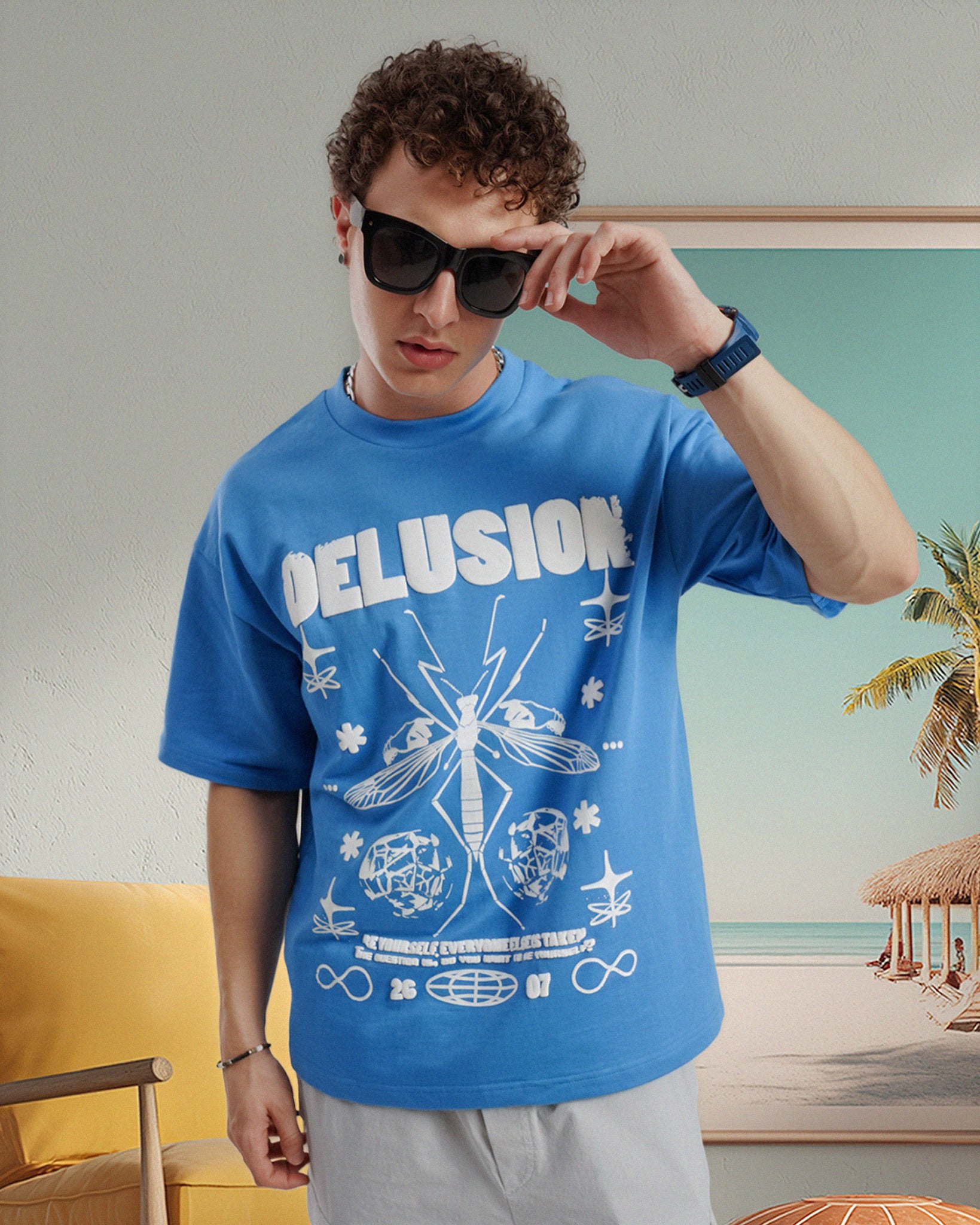 Delusion Tee Sky