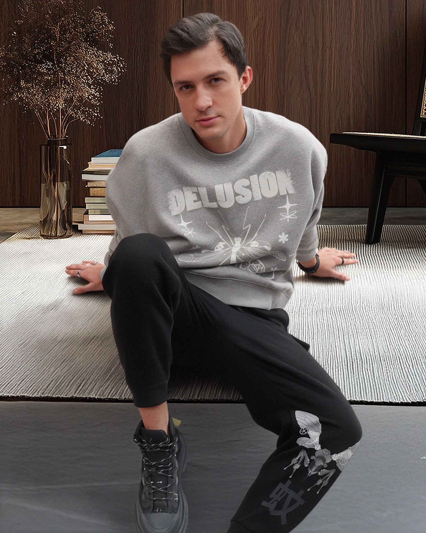 Delusion Sweat Grey Melange