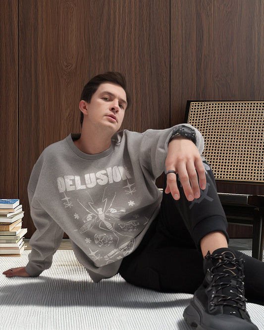 Delusion Sweat Grey Melange