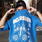 Delusion Oversized Terry T-Shirt in Blue