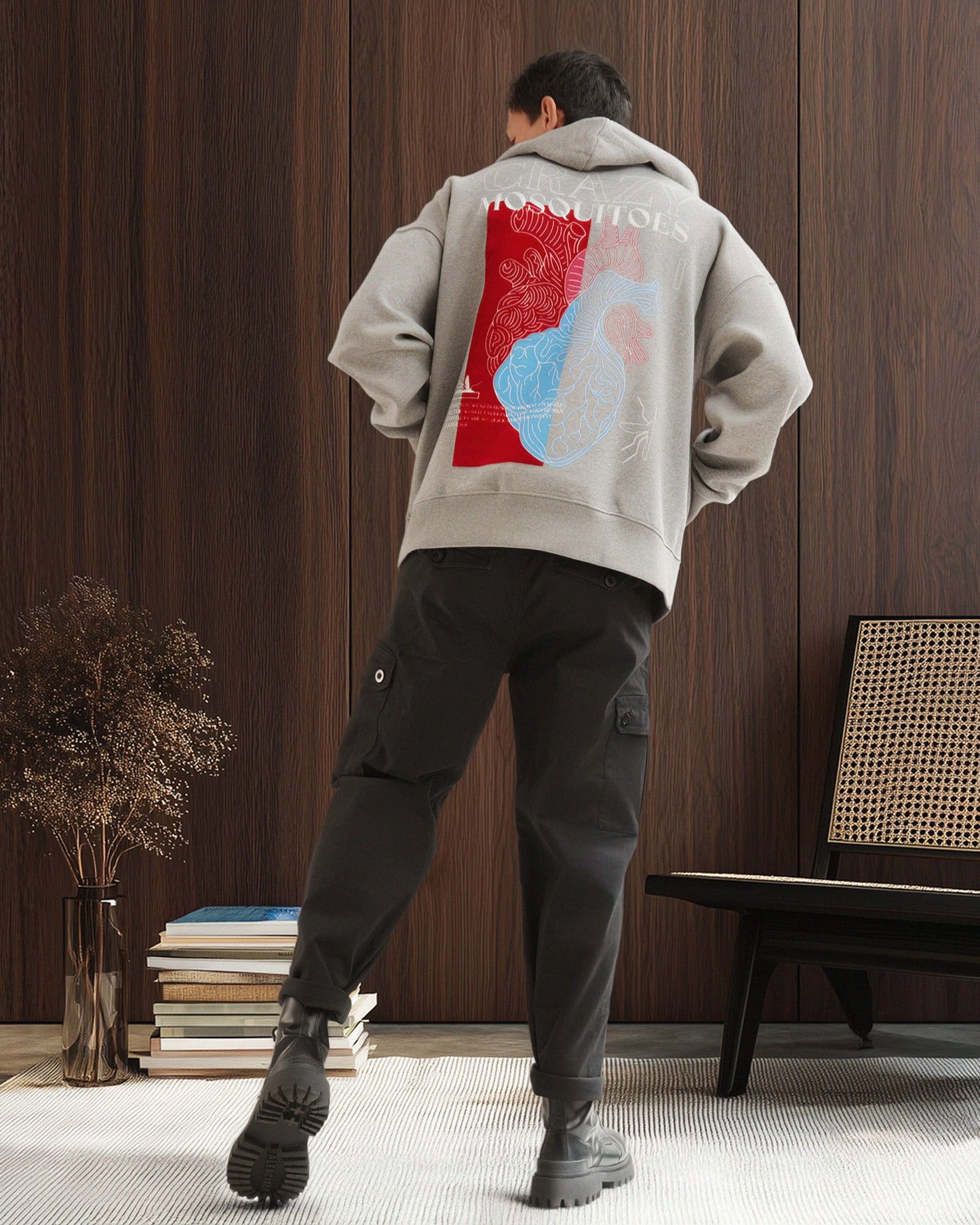 Beautiful Heart Hoodie Grey