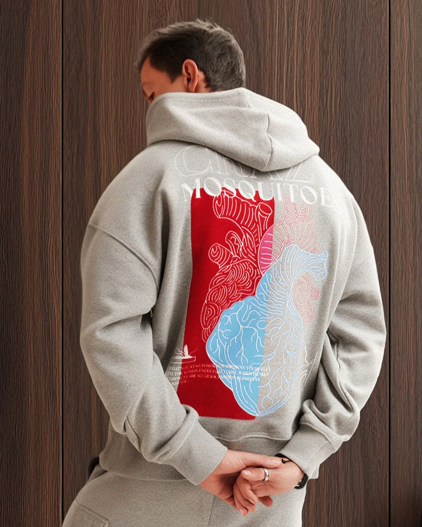 Beautiful Heart Hoodie Grey