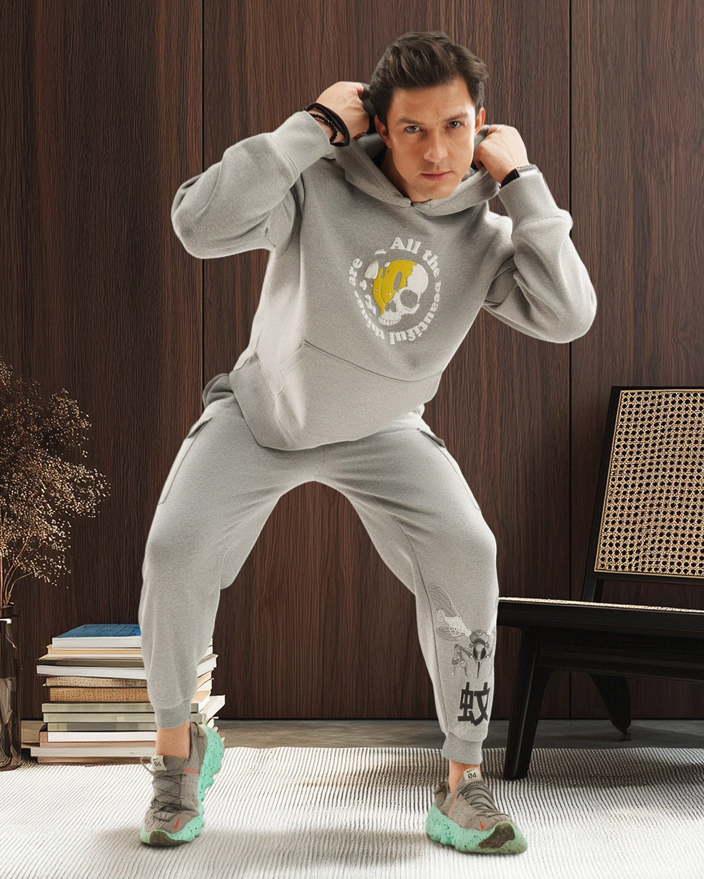 Beautiful Heart Hoodie Grey