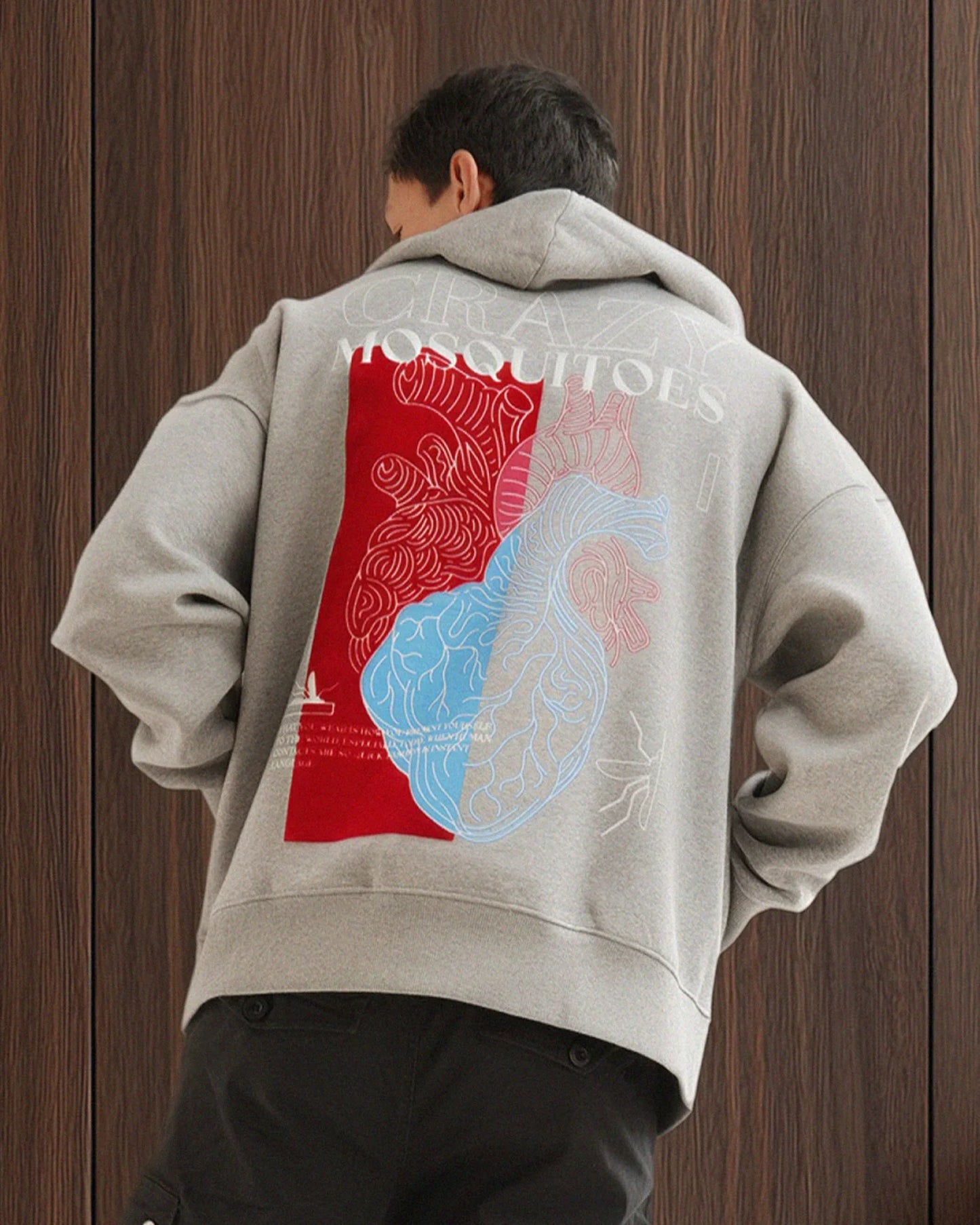 Beautiful Heart Hoodie Grey
