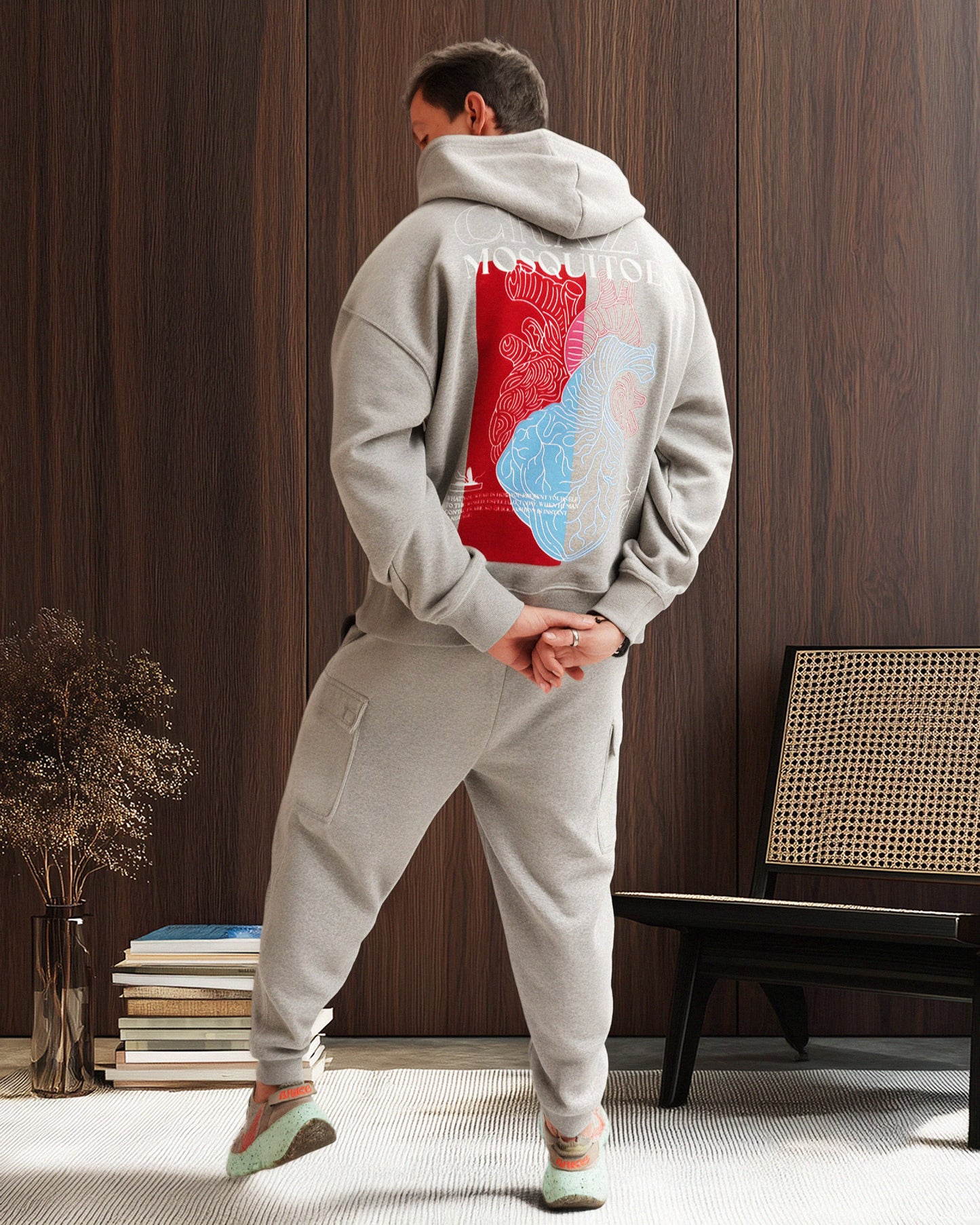 Beautiful Heart Hoodie Grey