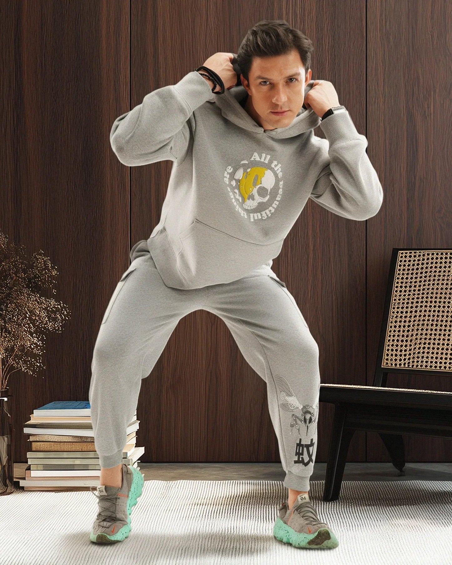 Beautiful Heart Hoodie Grey