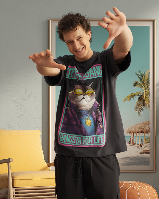 Kitty Gang Tee Dark Ash
