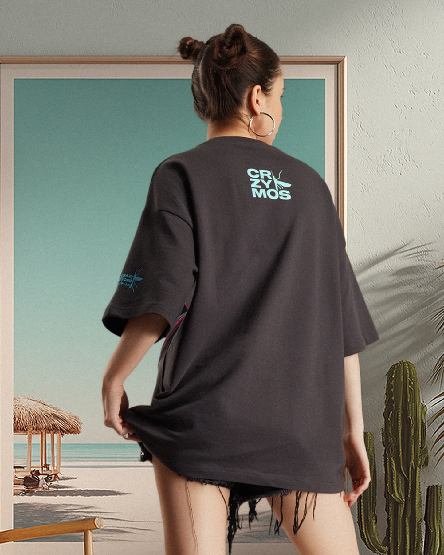 Kitty Gang Tee - Dark Ash