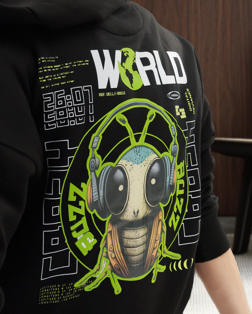 Music Mos Hoodie Black