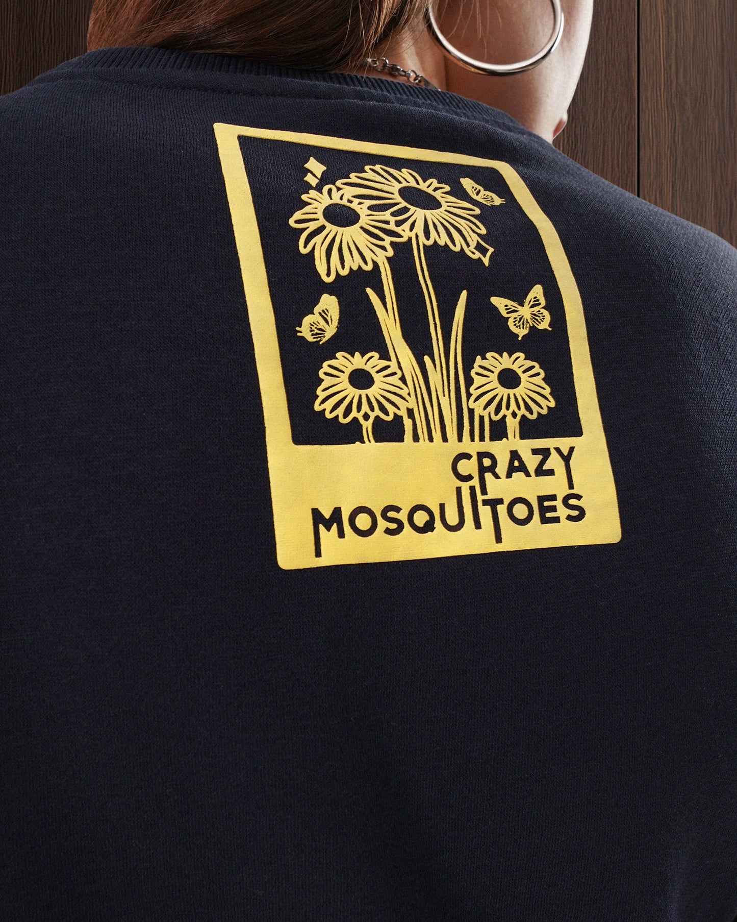 Self Love Crop Sweat - Navy