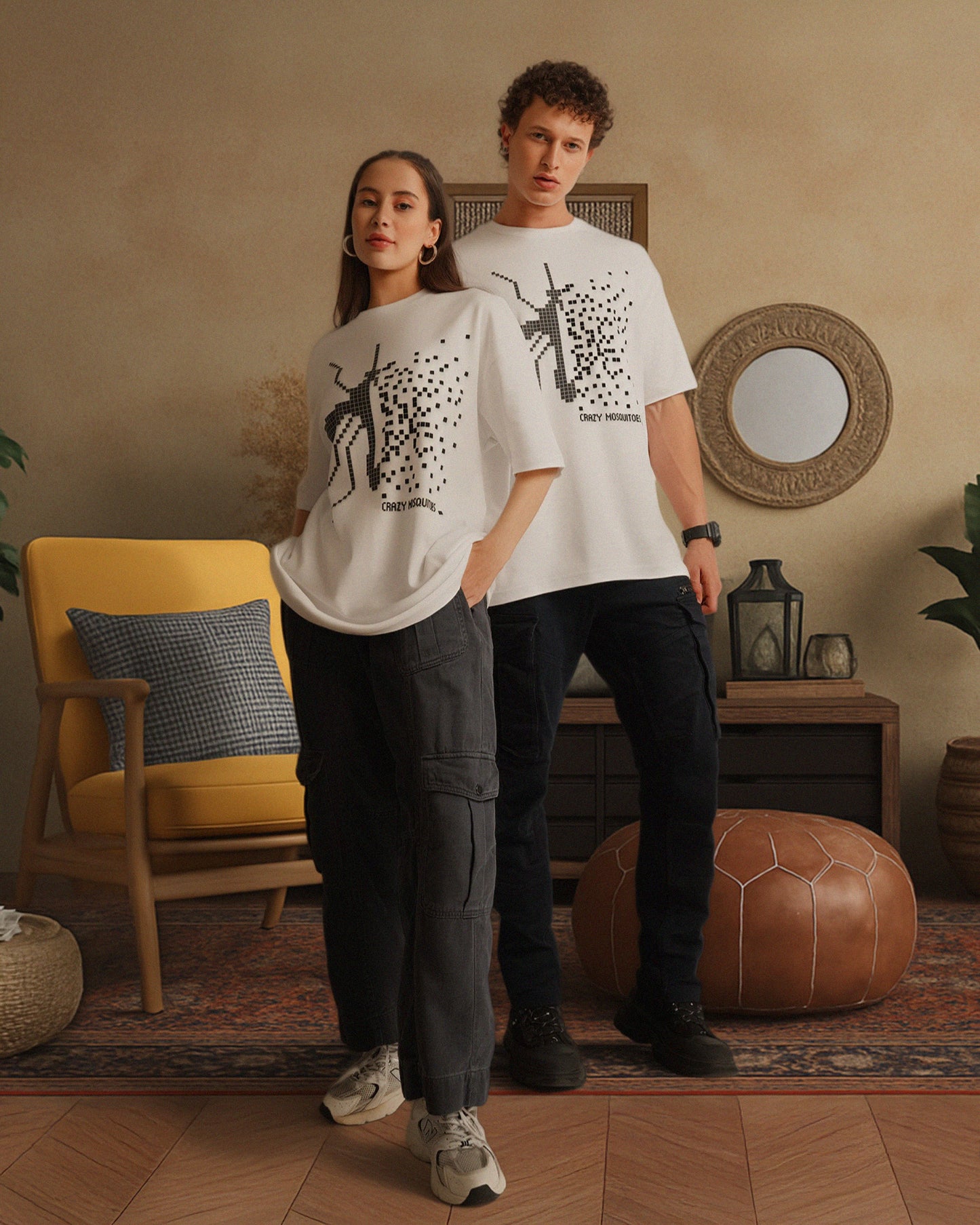 Pixel Mos Tee White