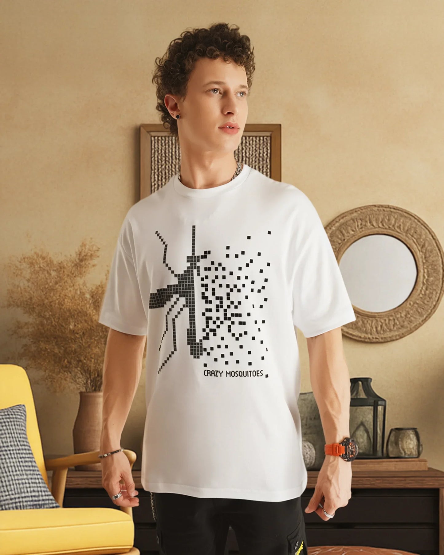 Pixel Mos Tee White
