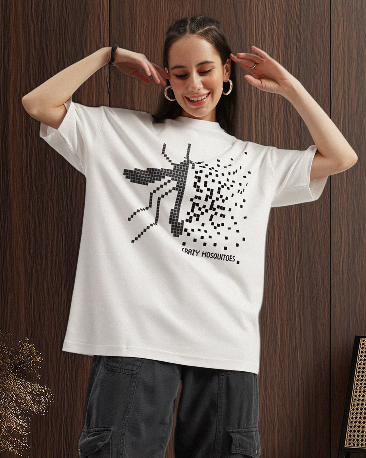 Pixel Mos Tee - White