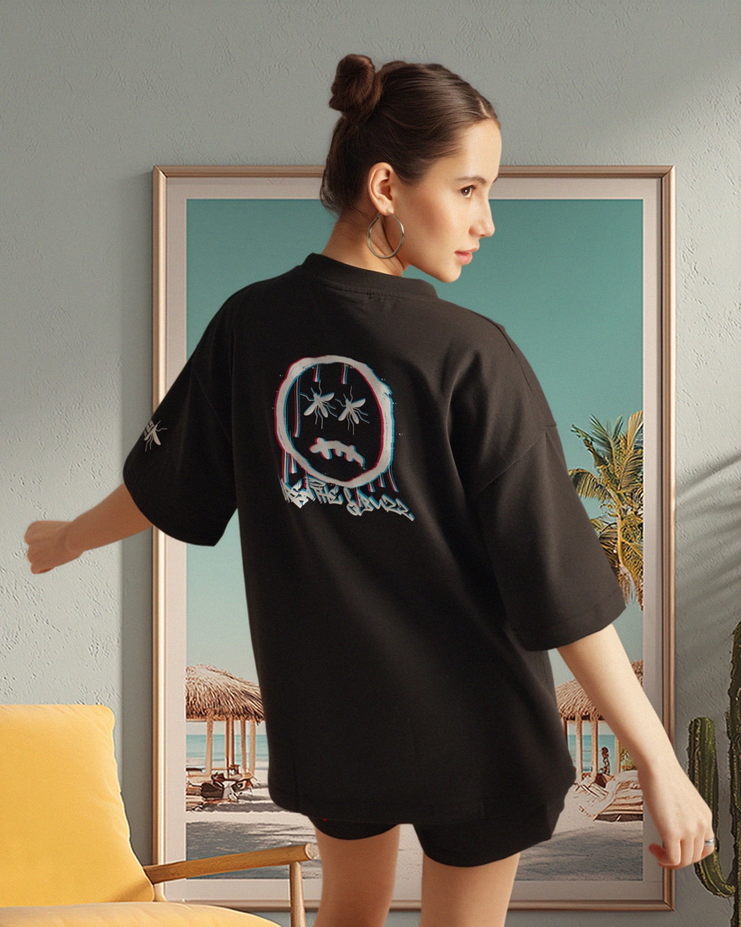 Psy Bear Tee - Black