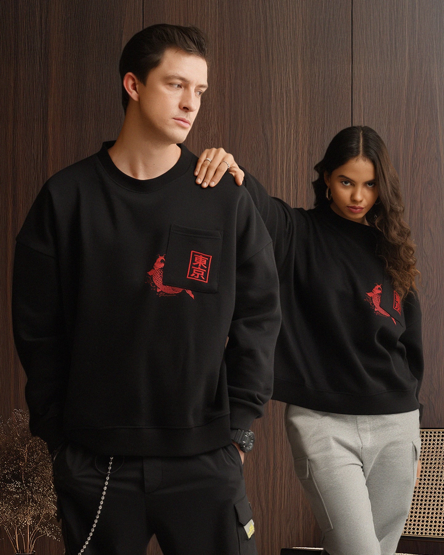 Ramen Cat Sweat Black