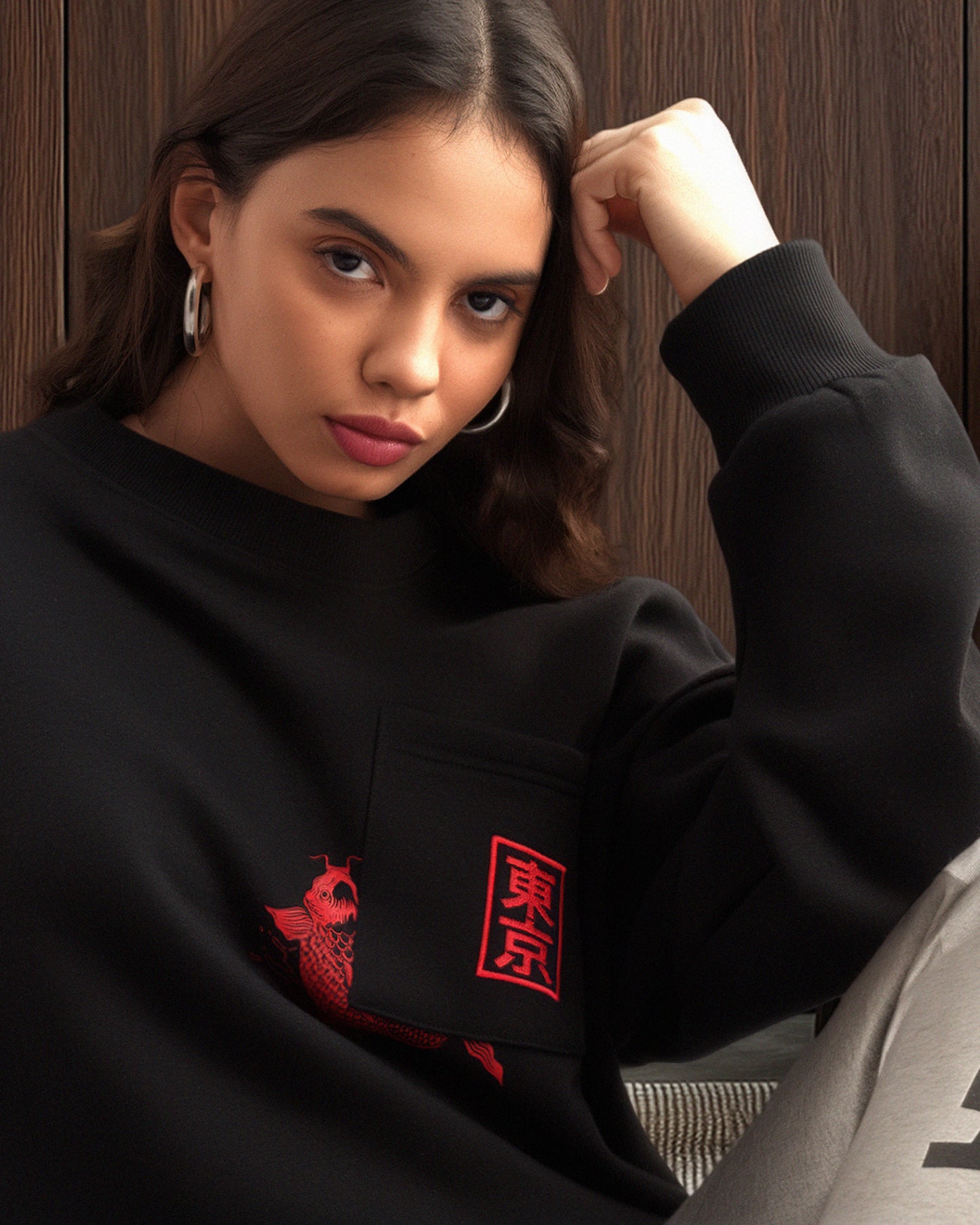 Ramen Cat Sweat - Black