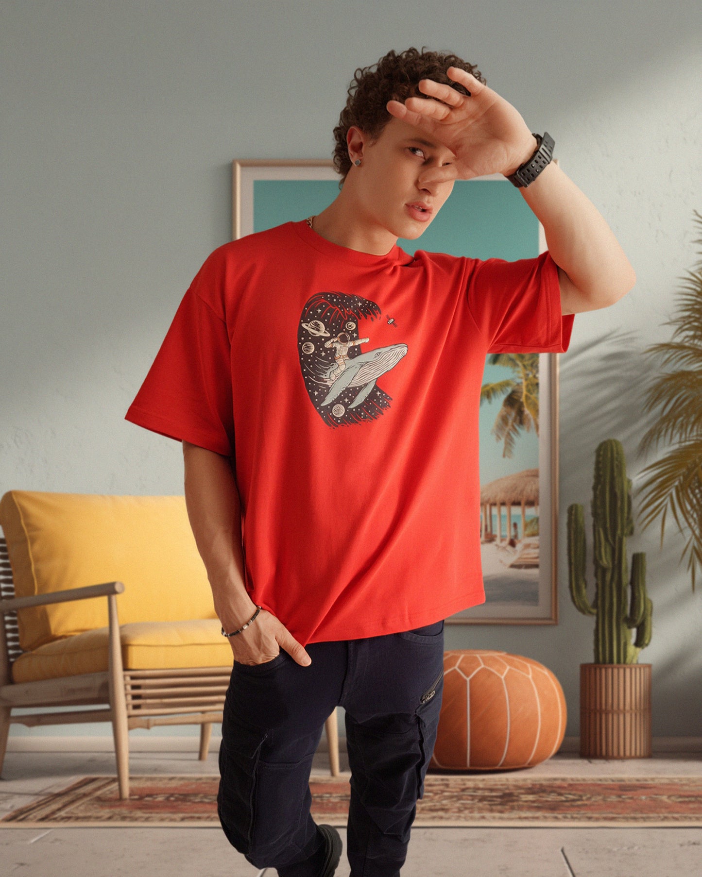 Surfer Tee Red