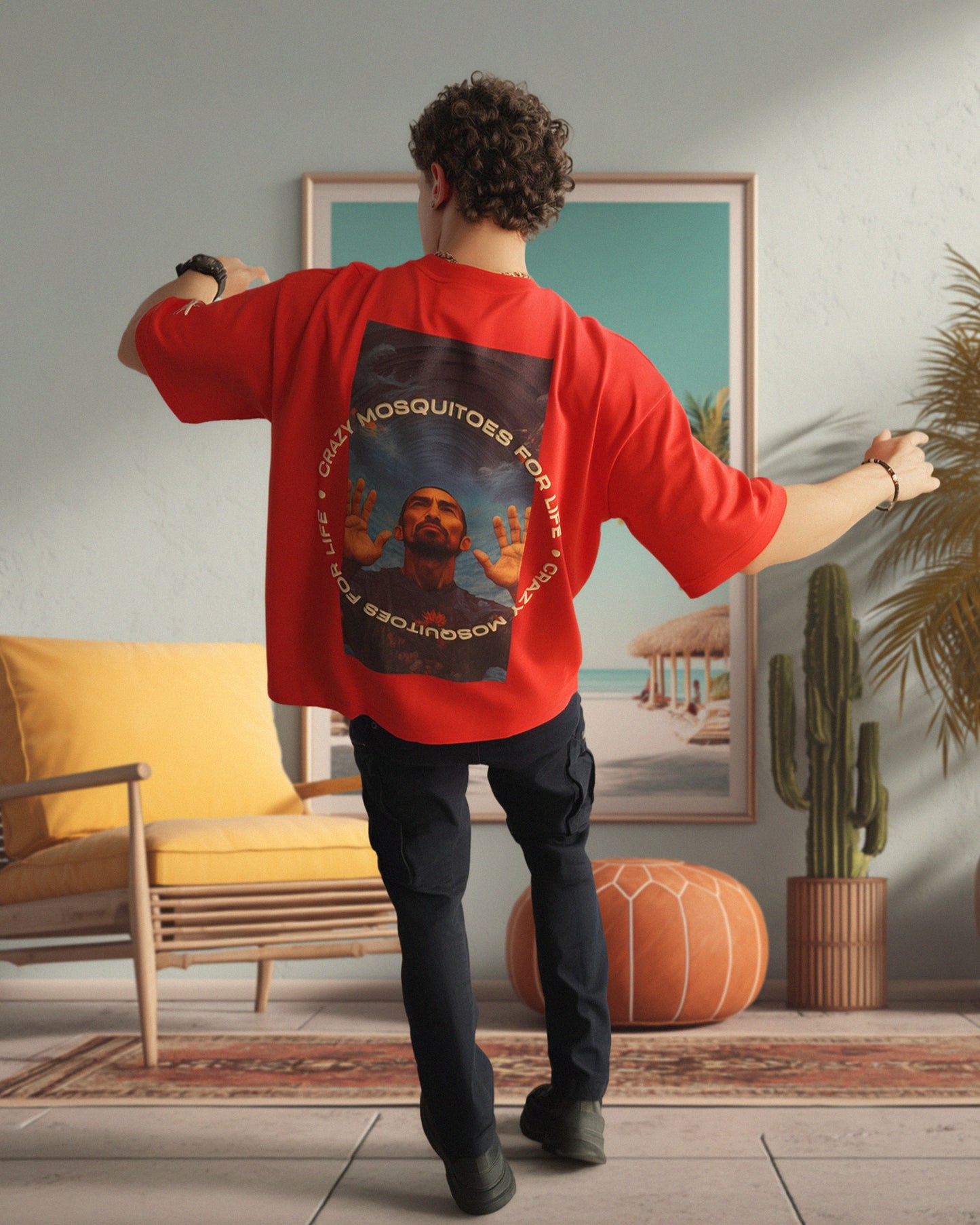 Surfer Tee Red
