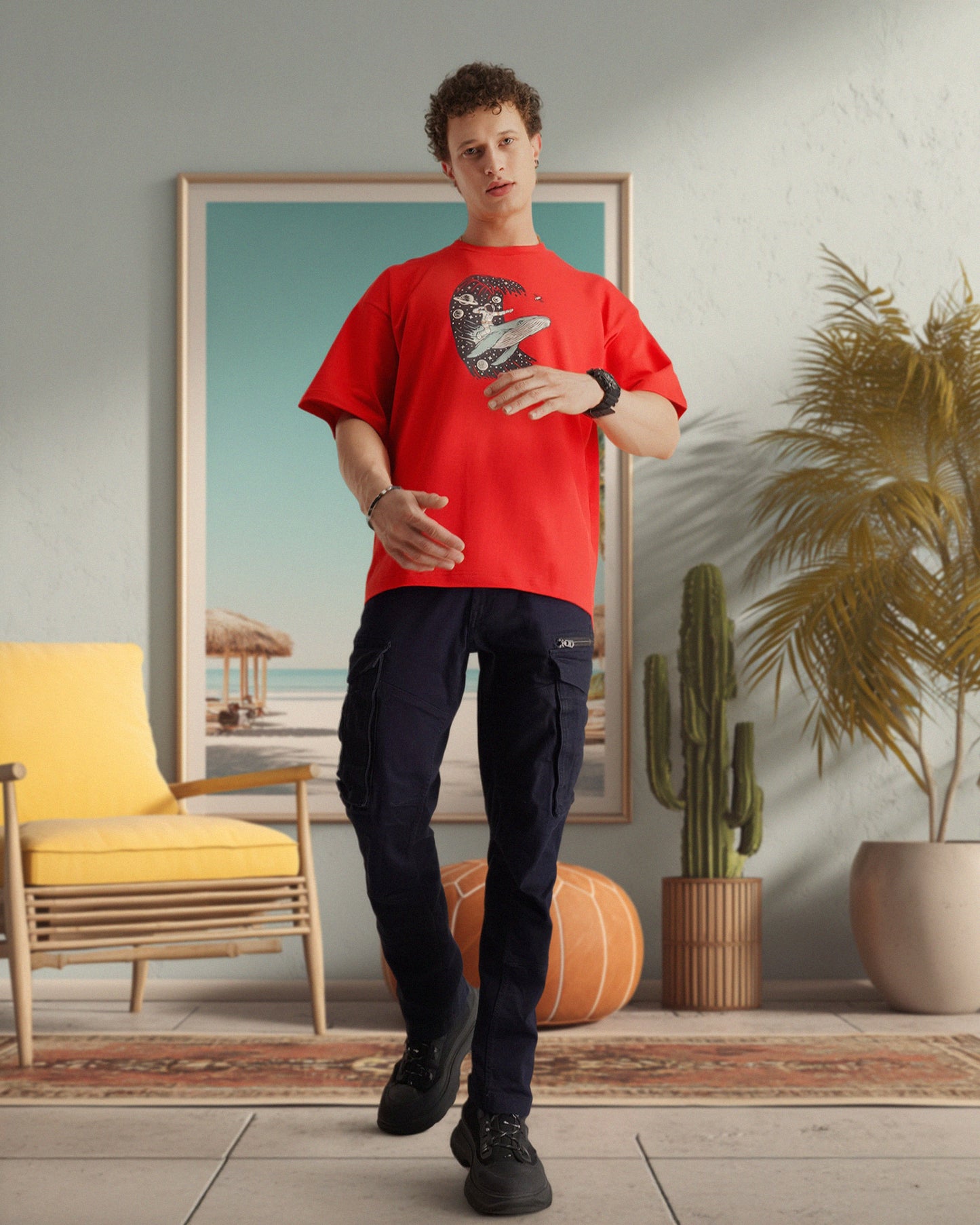 Surfer Tee Red