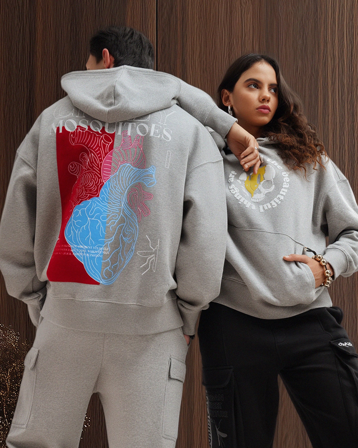 Beautiful Heart Hoodie - Grey