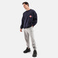 Bengaluru Oversized Fleece Sweatshirt in Navy - Crazy Mosquitoes