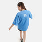 Delusion Oversized Terry T-Shirt in Blue - Womens - Crazy Mosquitoes