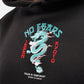 Dragon Regular Fleece Hoodie in Black - Crazy Mosquitoes