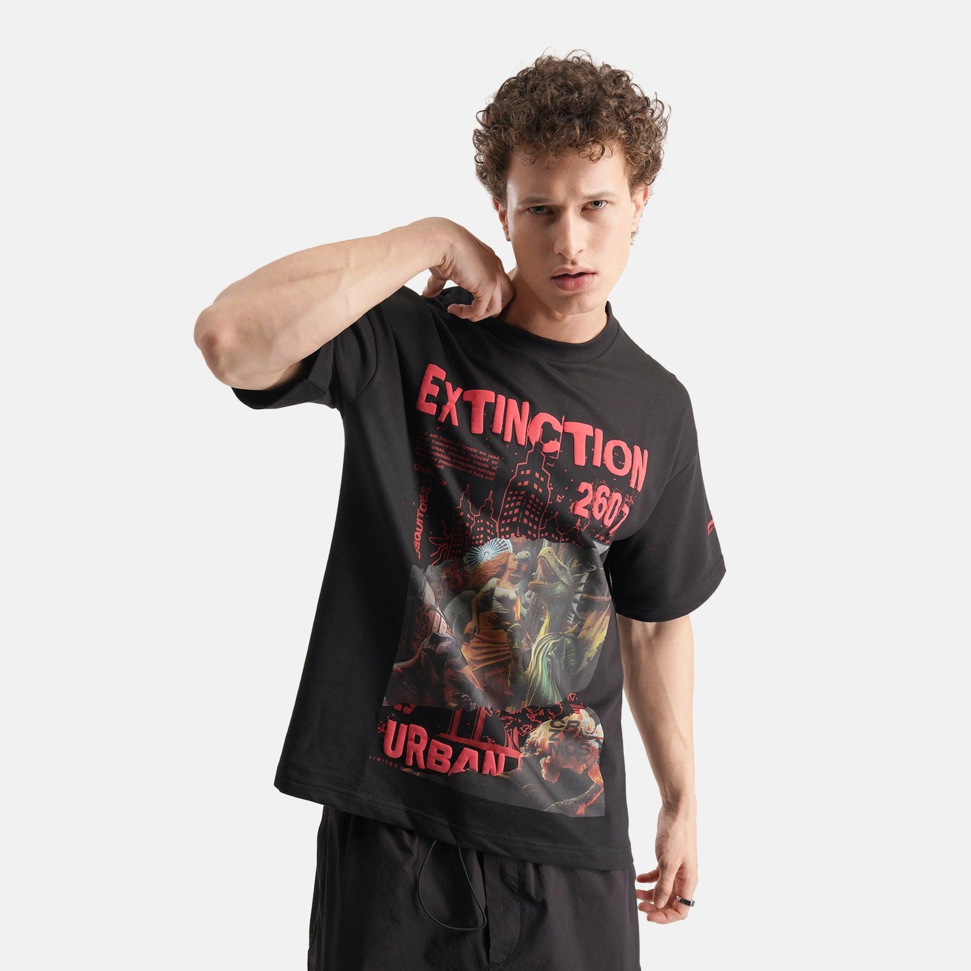 Extinction Drop Shoulder Terry T-Shirt in Black – Crazy Mosquitoes