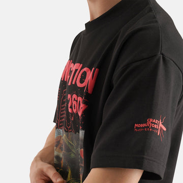 Extinction Drop Shoulder Terry T-Shirt in Black - Crazy Mosquitoes