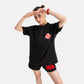 Mumbai Drop Shoulder Terry T-Shirt in Black - Womens - Crazy Mosquitoes