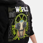 Music Mos Oversized Fleece Hoodie in Black - Crazy Mosquitoes