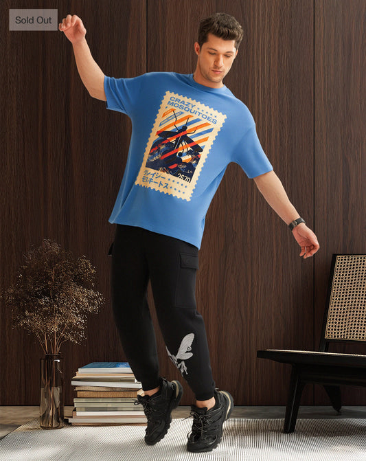 Mos Stamp Tee Blue