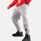 Steam Punk Fleece Jogger in Grey Melange - Crazy Mosquitoes