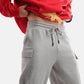 Steam Punk Fleece Jogger in Grey Melange - Crazy Mosquitoes