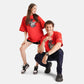 Surfer Oversized Terry T-Shirt in Red - Womens - Crazy Mosquitoes