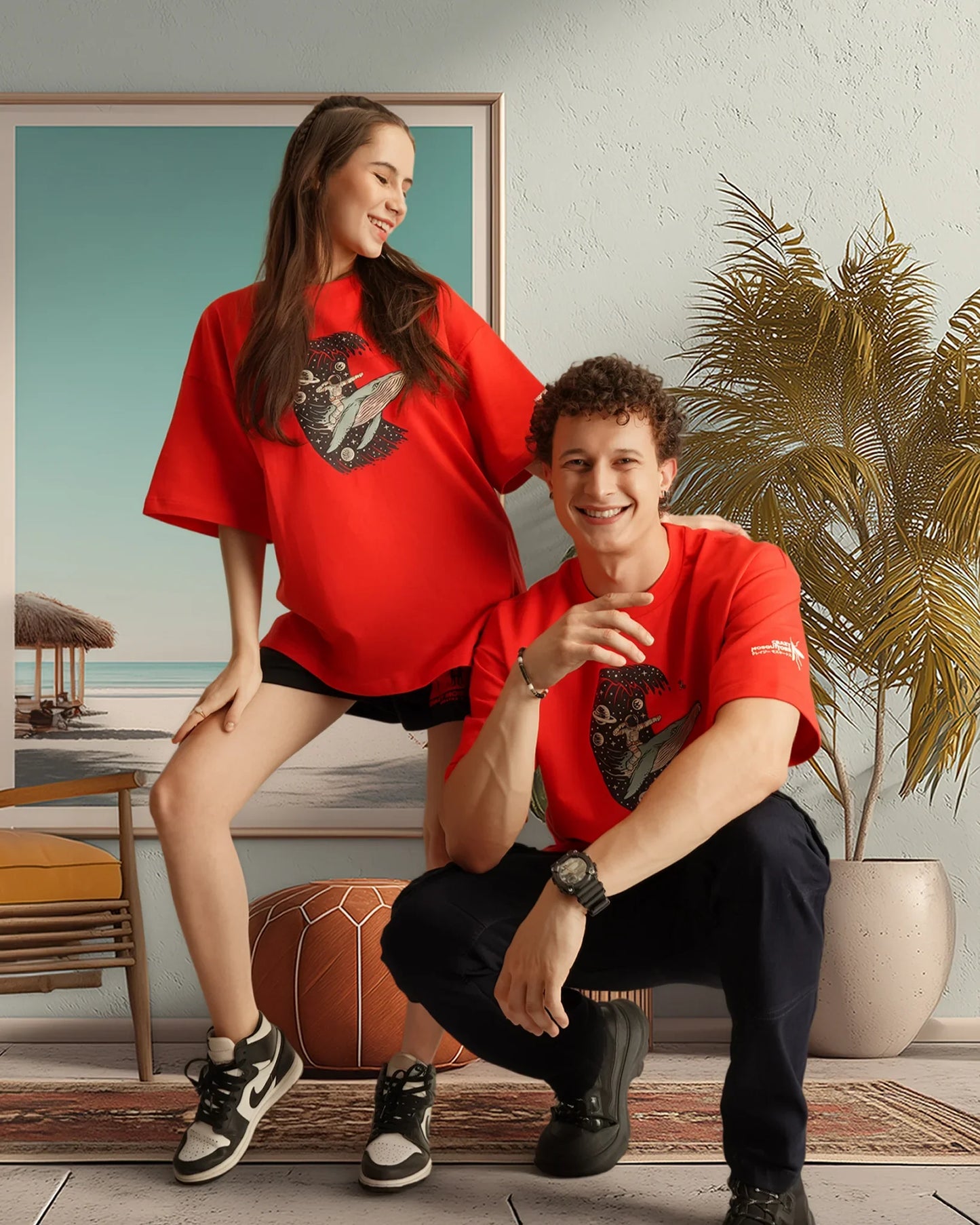 Surfer Tee Red